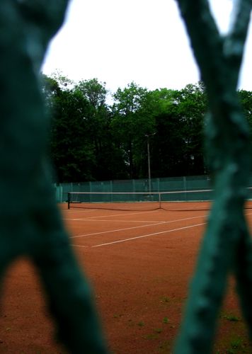 Korty tenisowe w parku miejskim przy ul. Wyszyńskiego